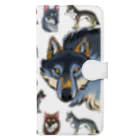 工房斑狼のWOLFDOGS Book-Style Smartphone Case