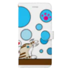 kotの猫イラストシリーズ作品(茶トラ猫) Book-Style Smartphone Case