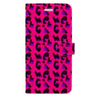 merciのmerci pink leopard smart phone case 手帳型スマホケース