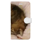 工房かみりゅんの家の猫アンモナイト型 Book-Style Smartphone Case