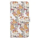 SCHINAKO'SのBunnies and Ribbons Book-Style Smartphone Case