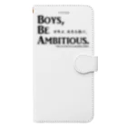 アタマスタイルの名言：「少年よ、大志を抱け」(Boys, Be Ambitious.)：クラーク博士 Book-Style Smartphone Case