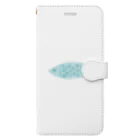 ドラ水彩の水彩イラスト　魚 Book-Style Smartphone Case