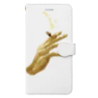 ﾏｽｸﾒﾛﾝ_夜来のcigarette hand Book-Style Smartphone Case