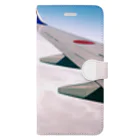 🍁紅葉🍁の飛行機と空 Book-Style Smartphone Case