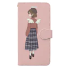 MiMiKiのぼうしの女の子 Book-Style Smartphone Case