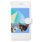 保護猫カフェ「駒猫」さん家のNo.7 フルーツ4兄弟♪ Book-Style Smartphone Case