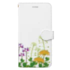 Drecome_Designの 野の花 Book-Style Smartphone Case