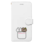 うさぎまるえkawaiishop のくまコロりん『ポケット2』 手帳型スマホケース