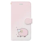 桜華爛漫の桜ひつじ Book-Style Smartphone Case