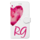 lilli-starling　dépayséeのI♡RG　フープ Book-Style Smartphone Case