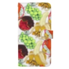 檸檬飴のクレステッドゲッコー×フルーツ盛り合わせ Book-Style Smartphone Case