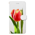rose-love7の花柄 チューリップ🌷 Book-Style Smartphone Case