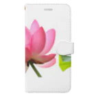 rose-love7の花柄 Lotusピクチャー柄 Book-Style Smartphone Case