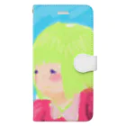 nakosukeの秘密の花園で遊ぶ女の子 Book-Style Smartphone Case