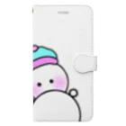 y_06の#雪だるま 手帳型スマホケース