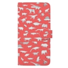 ホリゴメの絶滅した生き物 古生代〜新生代 アカ Book-Style Smartphone Case