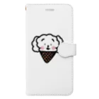 cocomarinのソフトクリーム犬 Book-Style Smartphone Case