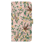 Tree Sparrowのオリーブの森　ピンク Book-Style Smartphone Case