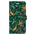 Tree Sparrowのオリーブの森　グリーン Book-Style Smartphone Case