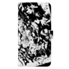 兎派のH.I.W.M.T.L #2(white×black) Book-Style Smartphone Case