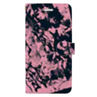 兎派のH.I.W.M.T.L #2(pink×black) Book-Style Smartphone Case