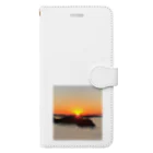 ル.ボヌールの海と夕陽 Book-Style Smartphone Case