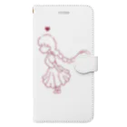 no_knkmの女の子1  手帳型スマホケース Book-Style Smartphone Case