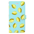 BenizakeのFlute series -lemon- blue Book-Style Smartphone Case