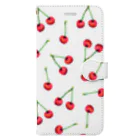 BenizakeのFlute series -cherry- white Book-Style Smartphone Case