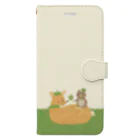 やたにまみこのiPhone 8 Plus/7 Plus用◆ema-emama『happiness-clover』 Book-Style Smartphone Case