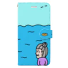 ZAZY official shopのwhale watching time Book-Style Smartphone Case