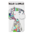 koujirou@mixedmediaのHello World! Book-Style Smartphone Case