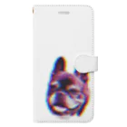 愛犬のドッグフード代を稼ぐTシャツ屋さんのにっこりマメ(レインボー) Book-Style Smartphone Case