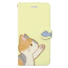 かわいいもののおみせ　いそぎんちゃくのお魚にゃー　縞三毛 Book-Style Smartphone Case