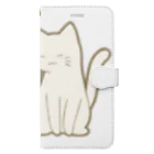 かわいいもののおみせ　いそぎんちゃくの仲良し猫　黒&白 Book-Style Smartphone Case