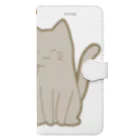 かわいいもののおみせ　いそぎんちゃくの仲良し猫　鯖トラ&灰 Book-Style Smartphone Case