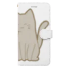 かわいいもののおみせ　いそぎんちゃくの仲良し猫　キジトラ&灰 Book-Style Smartphone Case