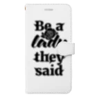 NOBODY754のBe A Lady They Said (Black) Book-Style Smartphone Case