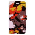 410kiki_shopの花束_ポスタライズ Book-Style Smartphone Case