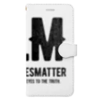 SANKAKU DESIGN STOREのAsian Lives Matter。 黒 手帳型スマホケース