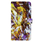 兎派のpaint_01_landscape(purple) Book-Style Smartphone Case