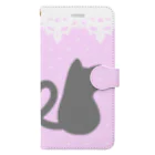 かわいいもののおみせ　いそぎんちゃくのしっぽハート猫 Book-Style Smartphone Case