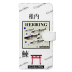 G-HERRINGのニシン！稚内（鰊；HERRING）あらゆる生命たちへ感謝をささげます。※価格は予告なく改定される場合がございます。 手帳型スマホケース