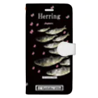 G-HERRINGのHERRING（鰊；ニシン）あらゆる生命たちへ感謝をささげます。 手帳型スマホケース