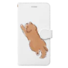 こぐま犬てんすけグッズショップのこぐま犬スーパーマンのポーズ Book-Style Smartphone Case