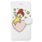 pocaのお絵描きのハートのお届け♡ Book-Style Smartphone Case