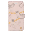 駄菓子工房のNEKO  沢山 手帳型スマホケース