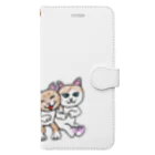 ksの猫ちゃんファミリー Book-Style Smartphone Case