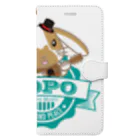  ポポのお店のポポとギター Book-Style Smartphone Case